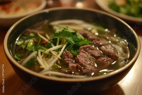 Vietnamese beef pho from Ho Chi Minh City