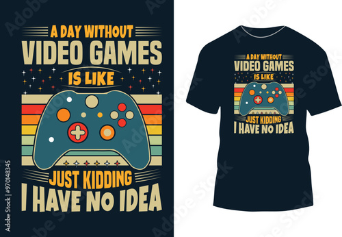 I am proud because I am a gamer typography t-shirt design video game t-shirt design