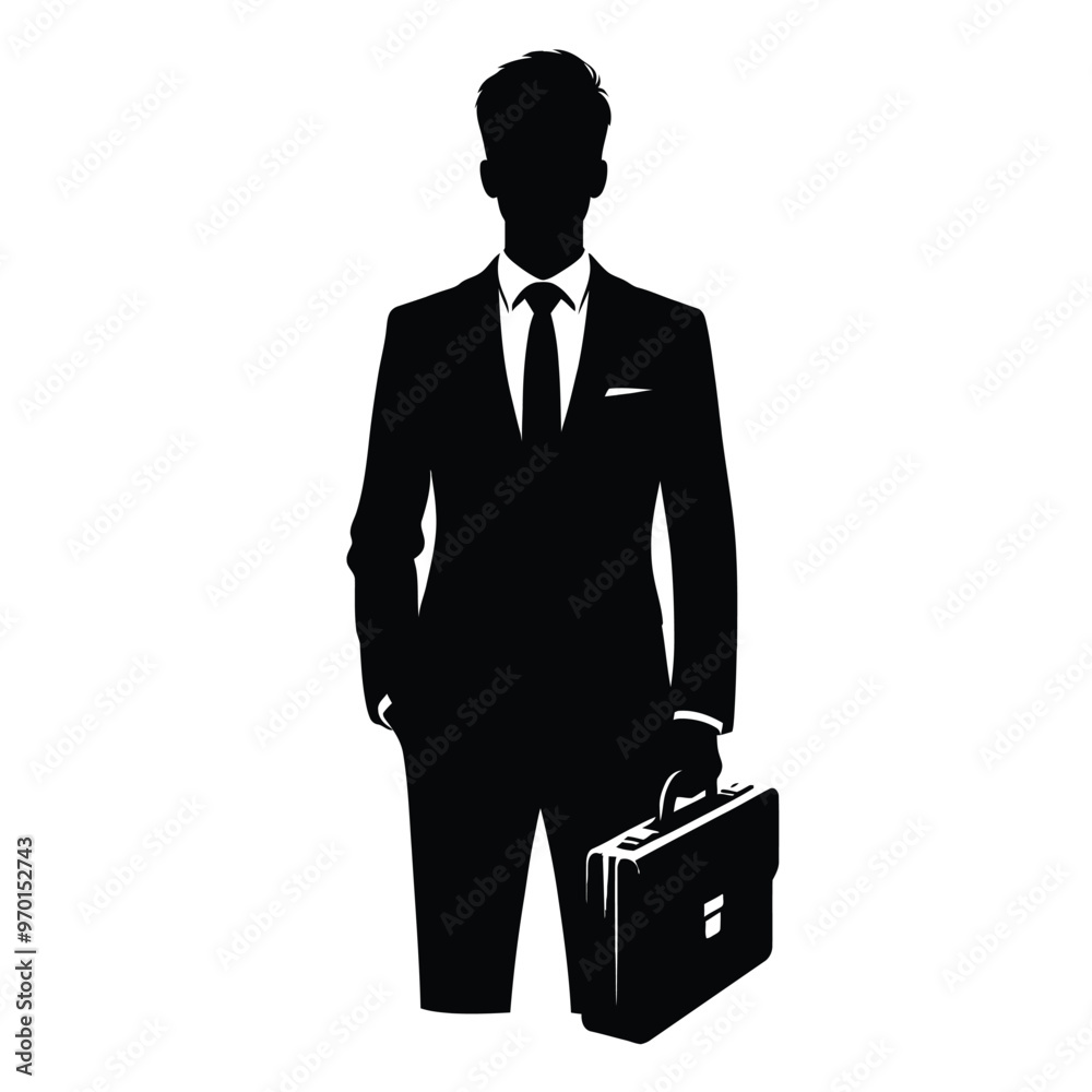 Silhouette of a Business Lawyer Silhouette of a Business Lawyer
