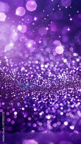 Sparkling Purple Elegance. Bold and Glamorous Theme