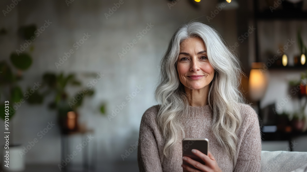 beautiful smiling elderly gray-haired woman holding smartphone, granny talking on mobile phone, old lady, office background, pensioner, retired person, elderly lifestyle, female portrait, communicate beautiful smiling elderly gray-haired woman holding smartphone, granny talking on mobile phone, old lady, office background, pensioner, retired person, elderly lifestyle, female portrait, communicate