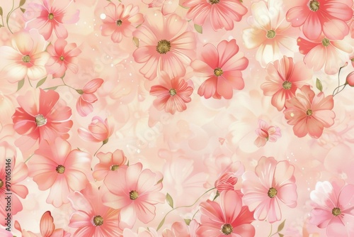 Whimsical Fairy Tale Castle. Enchanting girly background detailed with high-resolution wallpaper