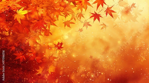 Autumn Bliss. Fall background with high detailed elements