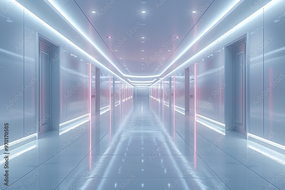 Futuristic Hallway Futuristic Hallway