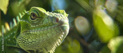 Majestic reptile in the Wild. An exquisite image capturing the beauty of a reptile in its natural habitat. is a true symbol of the wonders of the reptile world.