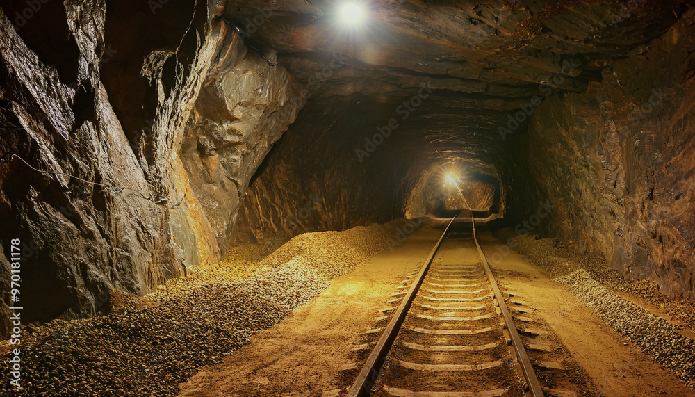 Gold mining to produce gold for sale on the world market.