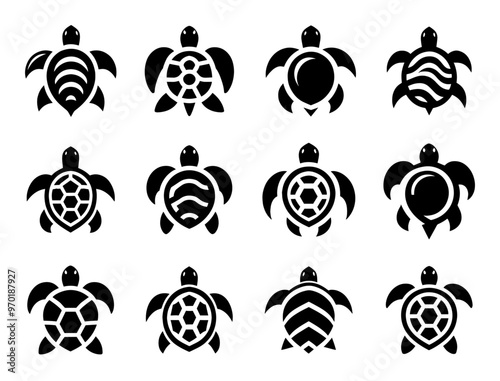 Sea Turtle Icon Set