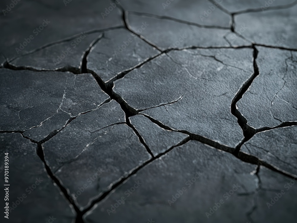 Obraz premium Cracked slate texture background