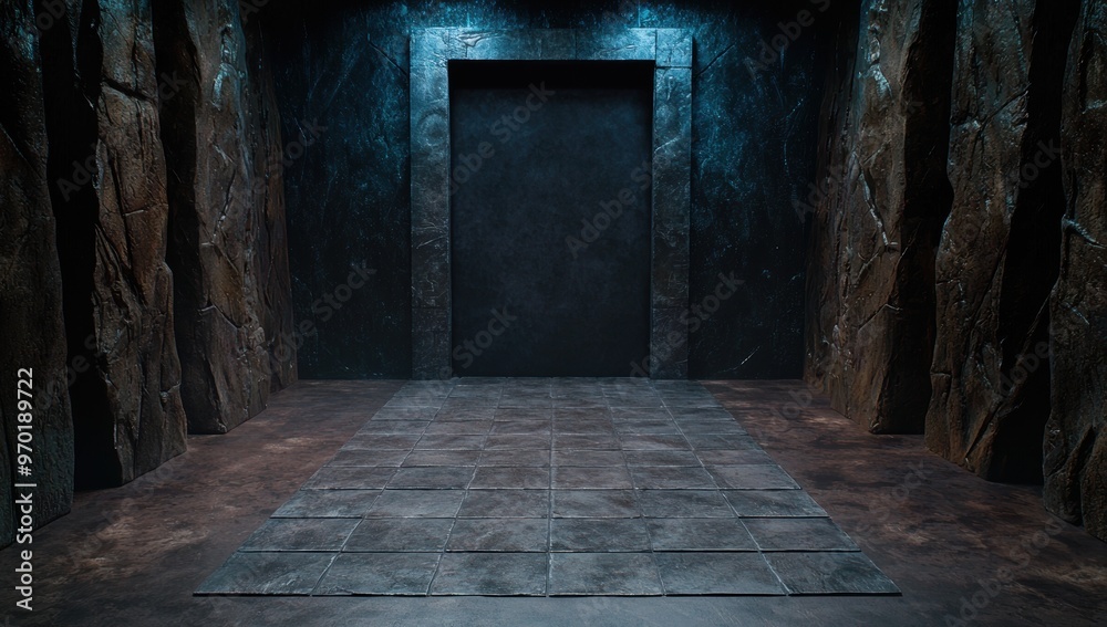 Obraz premium dark and mysterious underground chamber