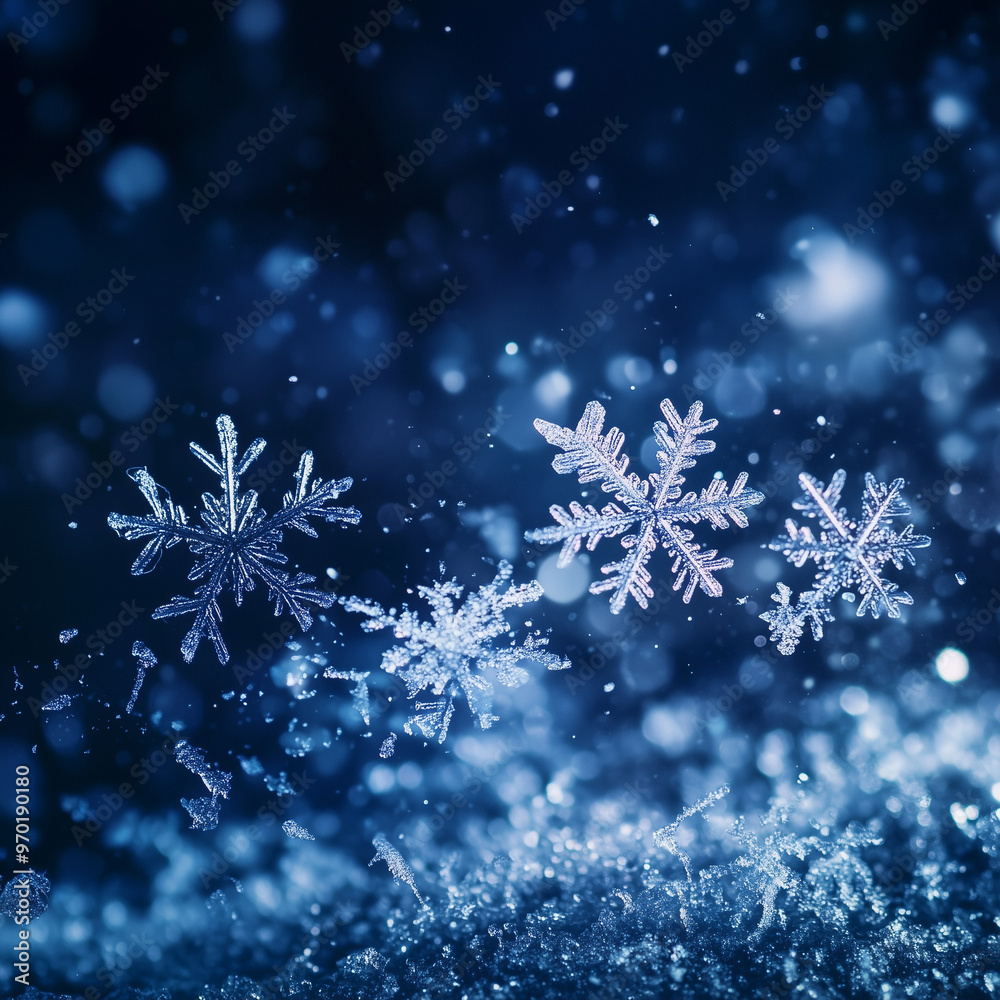 Winter Magic: Magical Release of Snowflakes and Ice Crystals Winter Magic: Magical Release of Snowflakes and Ice Crystals