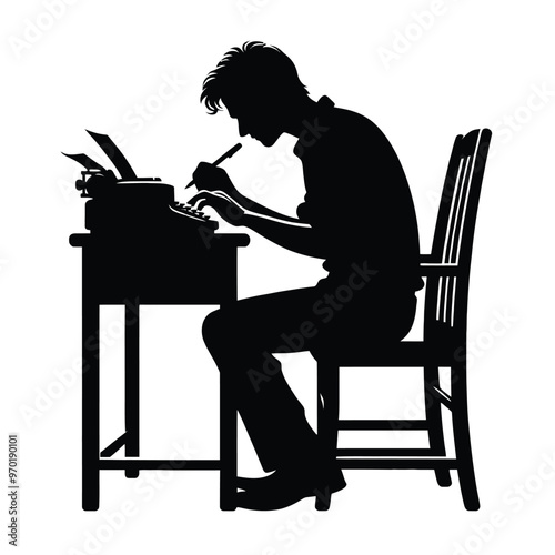 Writer Silhouette