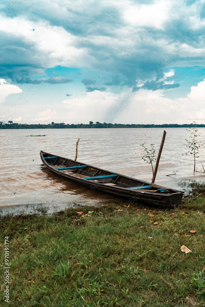 Landscape portraits on the amazon river and blue sky. Amazonas. Landscape portraits on the amazon river and blue sky. Amazonas.