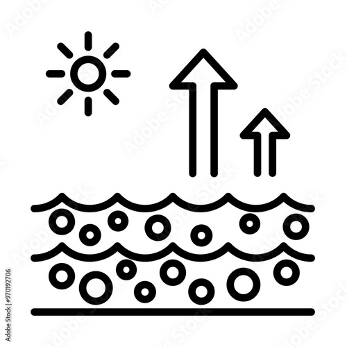 Procces Desalination of water icon