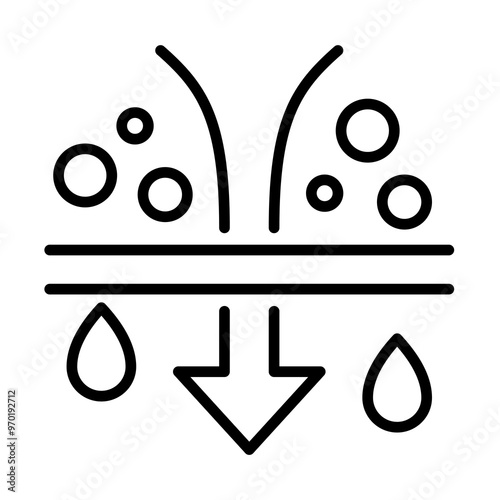 Procces Desalination of water icon