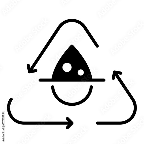 Procces Desalination of water icon