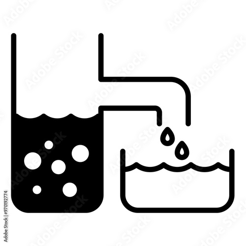 Procces Desalination of water icon
