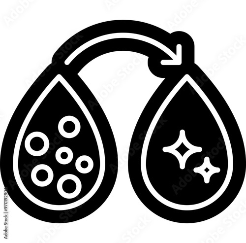 Procces Desalination of water icon