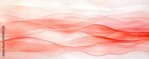 Gentle layers of light coral and pink, soft watercolor texture