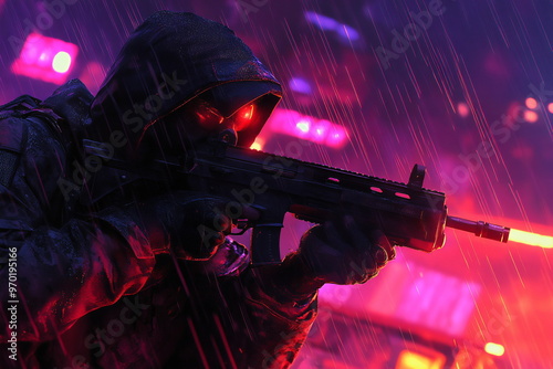 Fictional tense battlefield with armed players, smoke grenades, and gunfire, as explosions erupt and a bomb timer ticks down amidst the chaos Generated by AI