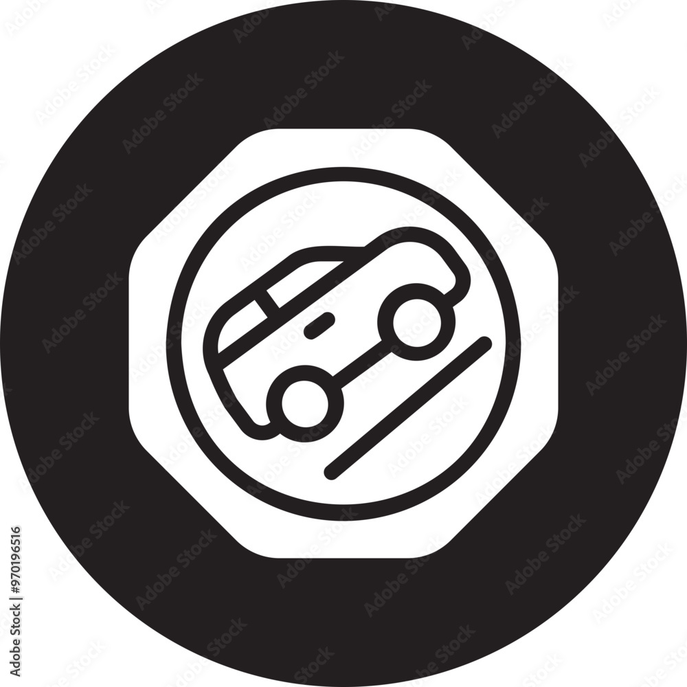 Naklejka premium ascend glyph icon