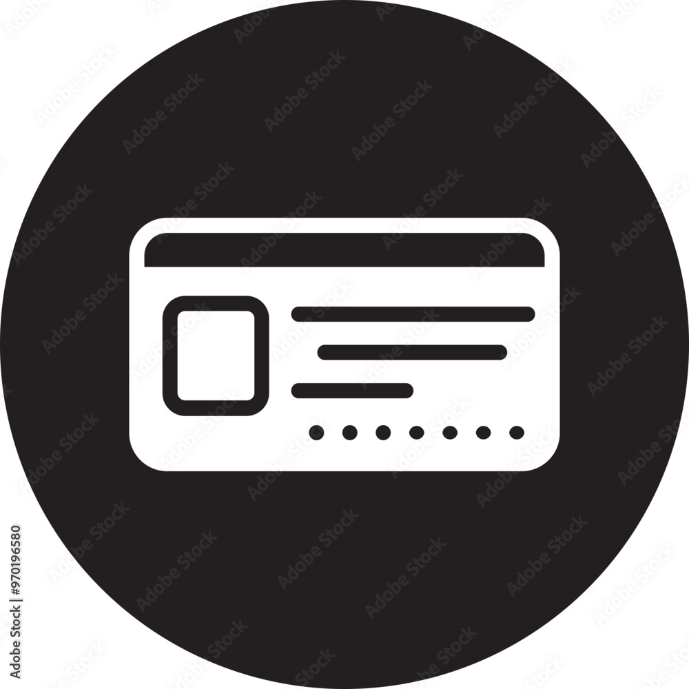 driving license glyph icon driving license glyph icon