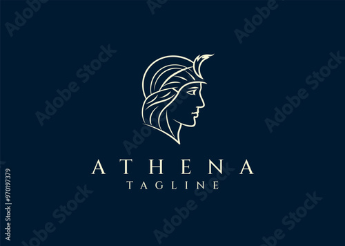 Vector illustration of Athena Logo Design