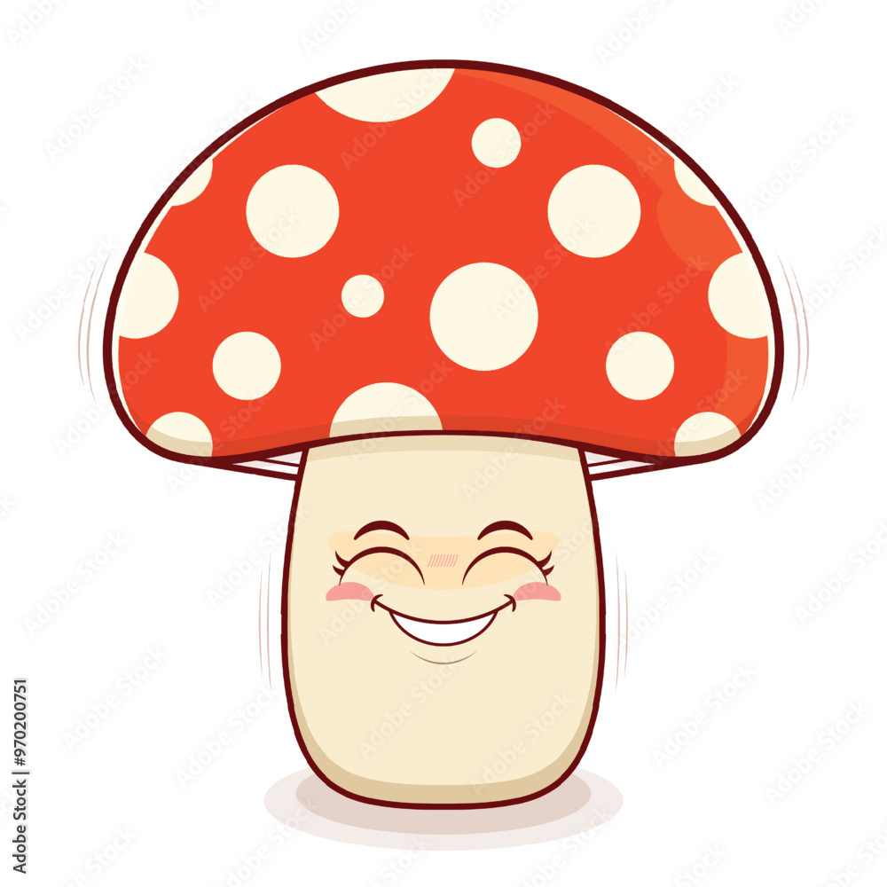 mushroom smile face cartoon cute mushroom smile face cartoon cute