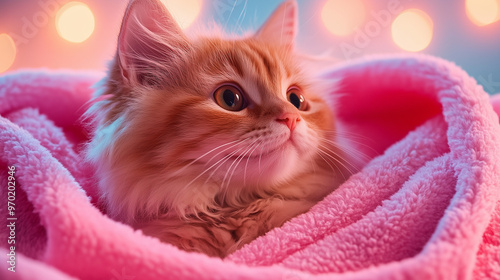 Cute Cat Wallpaper - AI Generated