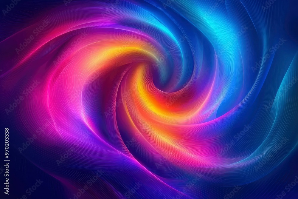 Abstract Swirling Pattern with Gradient Colors Abstract Swirling Pattern with Gradient Colors