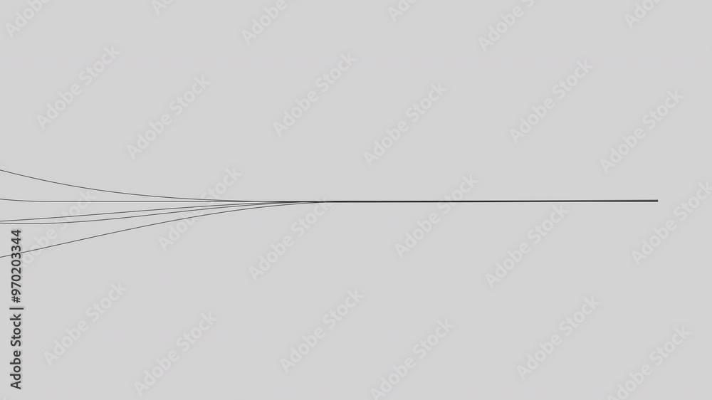 Paper, lines and pencil drawing with connection, animation and data journey on white background. Information, network and link in race for technology, innovation and creativity in global system.