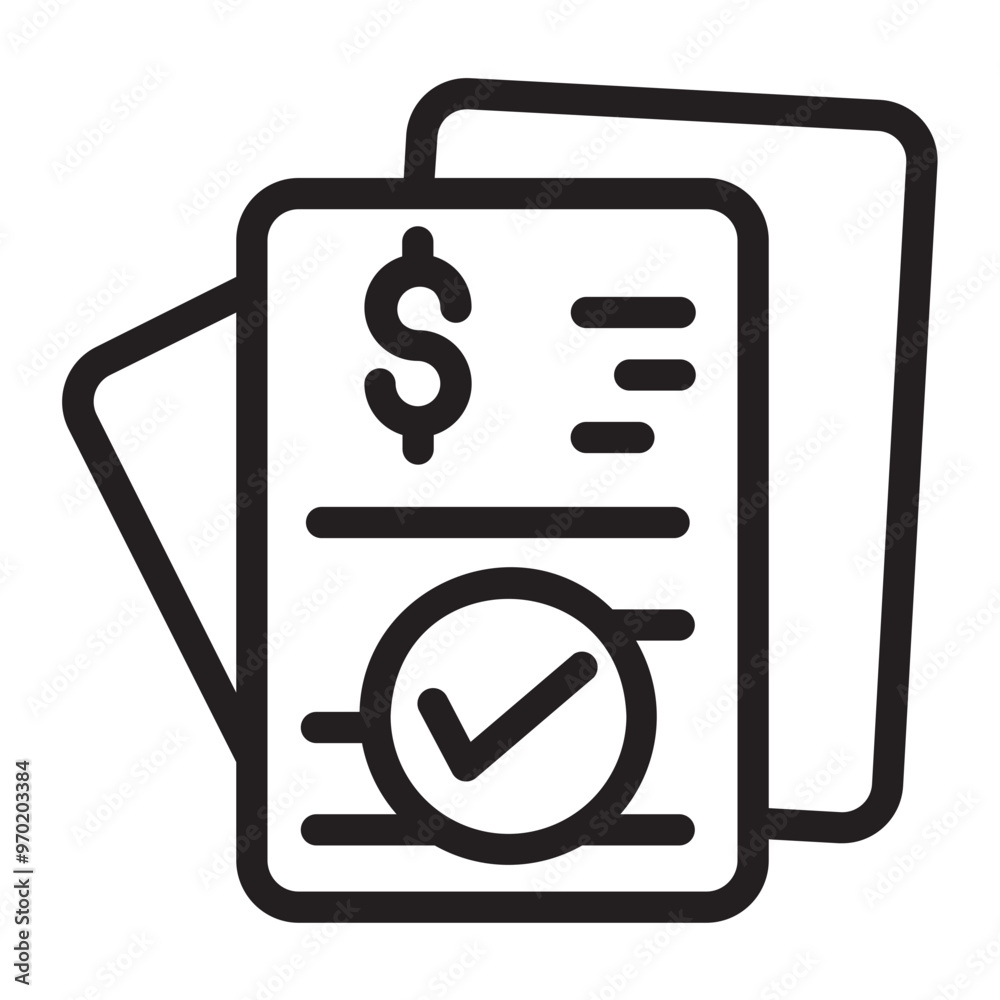 payment line icon payment line icon