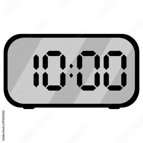 digital clock at 10am
