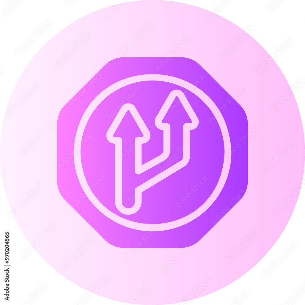 traffic sign gradient icon traffic sign gradient icon