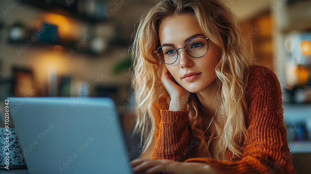 Career winner mindset Young freelance businesswoman working at home Confident dedicated female learning and educate herself for better opportunity in her business career work on laptop : Generative AI Career winner mindset Young freelance businesswoman working at home Confident dedicated female learning and educate herself for better opportunity in her business career work on laptop : Generative AI