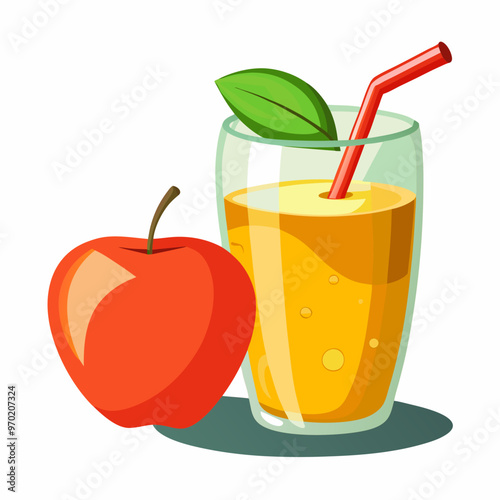 apple juice and apple