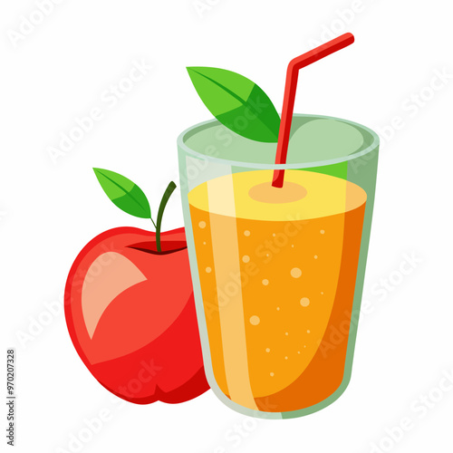 apple juice and apple