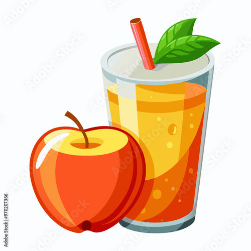 apple juice and apple