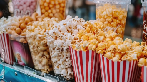 Concession Stands: Stalls providing a variety of snacks and drinks, including hotdogs and popcorn, for convenience during events and games.
 photo