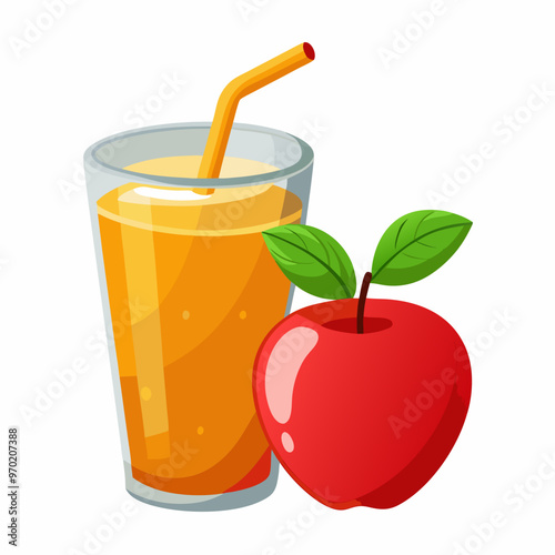 apple juice and apple