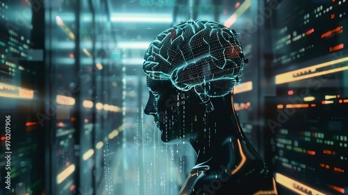 Wallpaper Mural Data analysis of document ai artificial intelligence process with technology processor to planning business information data tech network corporate concept : Generative AI Torontodigital.ca