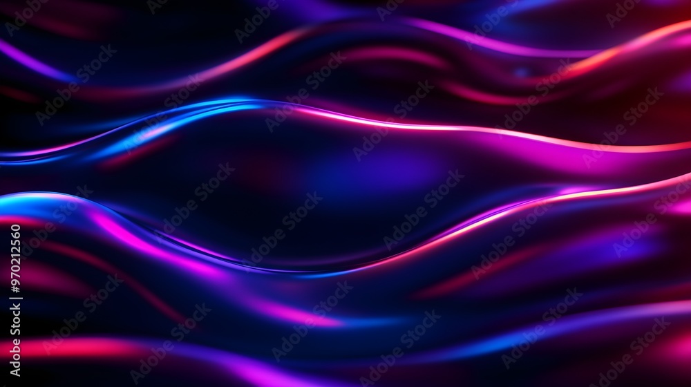 custom made wallpaper toronto digitalFuturistic abstract design, neon gradients, smooth shapes, glowing lines, tech-inspired pattern