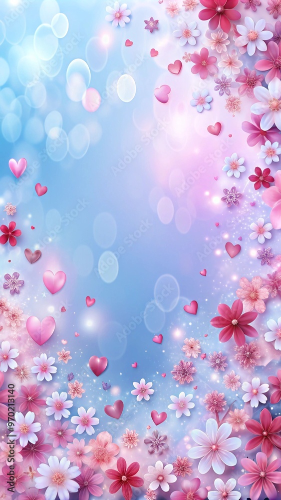 background with hearts background with hearts
