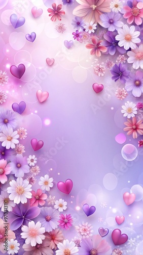 background with hearts