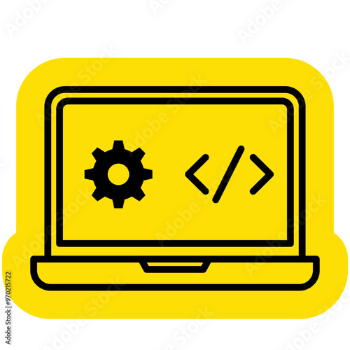 API integration Icon, Tech bussines