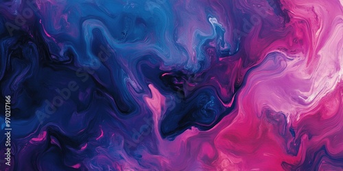 Multicolored abstract wallpaper featuring shades of magenta and blue photo