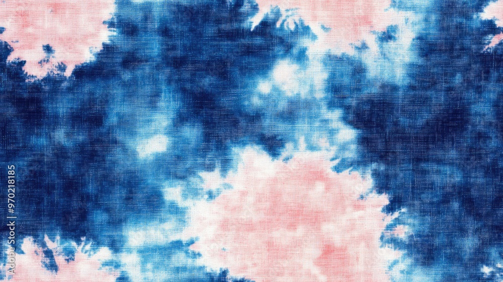 Fototapeta premium Seamless Shibori print pattern and tie dye textile design