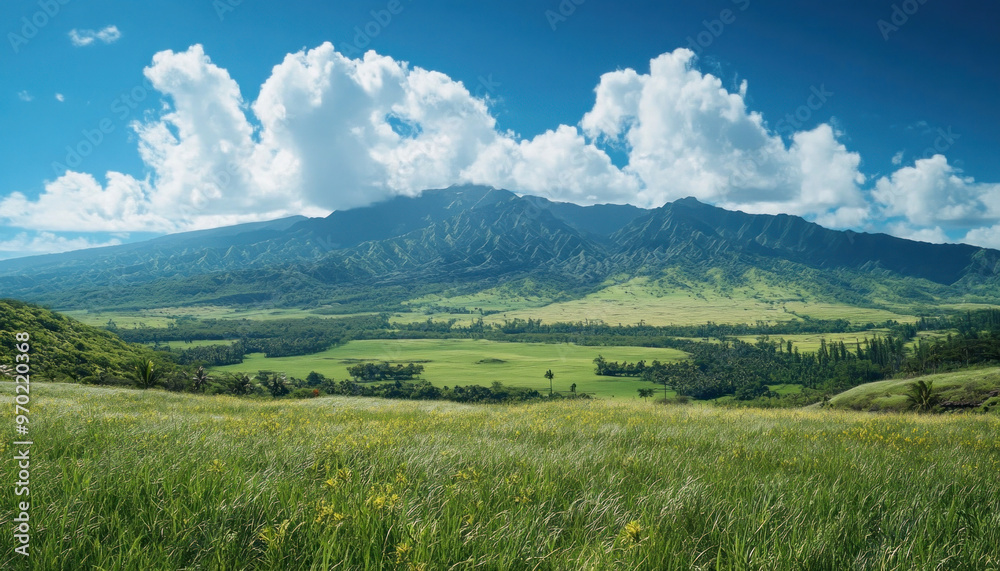 Obraz premium Maui, Hawaii, tropical island, paradise, ocean, vacation photo, typical place