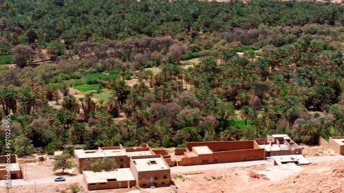 Ziz Valley In Morocco: One Of The Largest Oases In The World. The valley is crossed by the river with the same name (River Ziz Ghriss or Oued Ziz Ghriss)