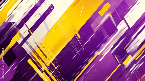 Abstract geometric background with yellow and