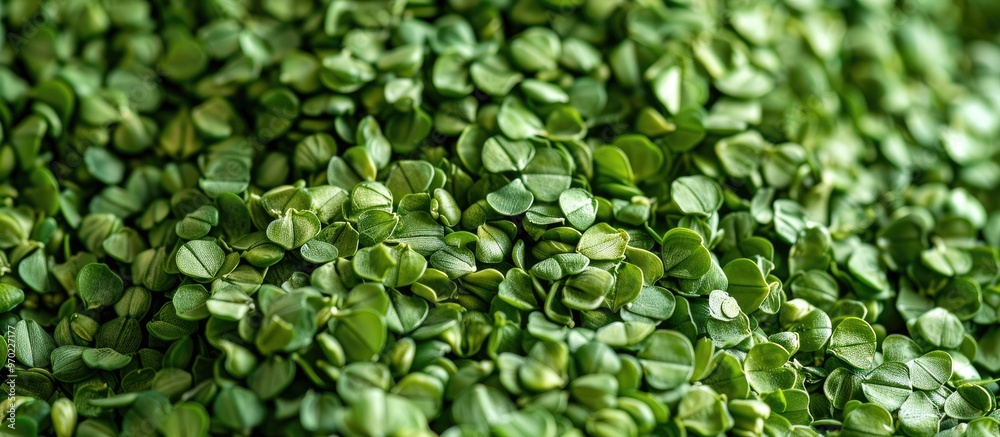 Green Buckwheat Scattered On The Surface Macro Shot Green Buckwheat Scattered On The Surface Macro Shot